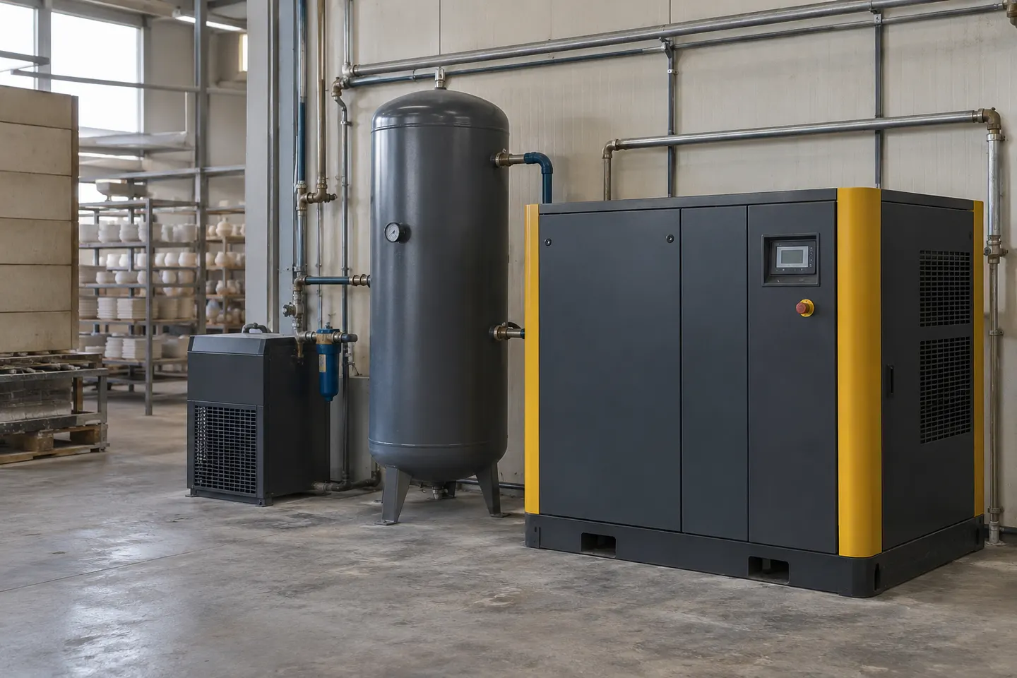 Industrial air compressor equipment